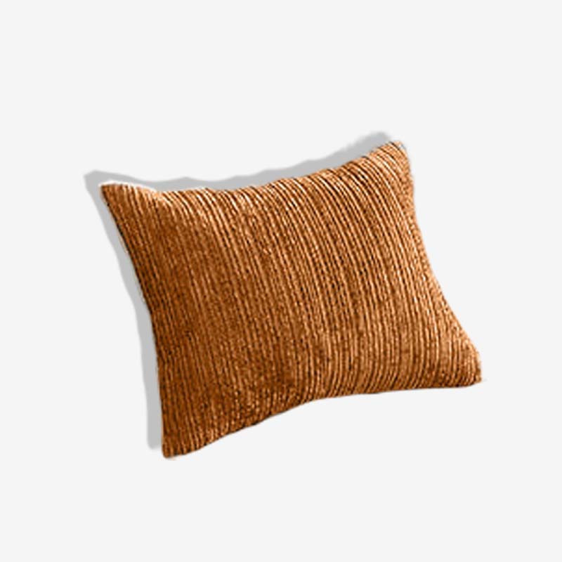 Cubierta de sofá de chenille de rayas simple