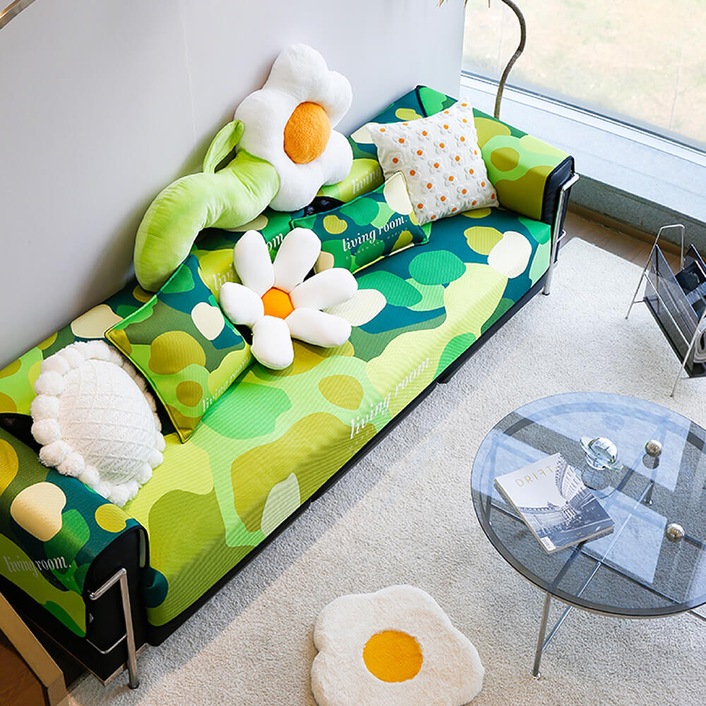 Super Soft Floral Anti-scratch Furniture Protector Couch Cover - FUNNYFUZZY