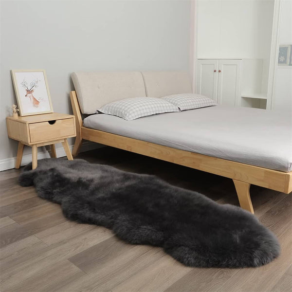 Alfombra de cachemira irregular suave y lujosa - comodidad acogedora para su hogar