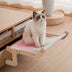 Cama de gato de hamaca colgante de madera en forma de L resistente en forma de L