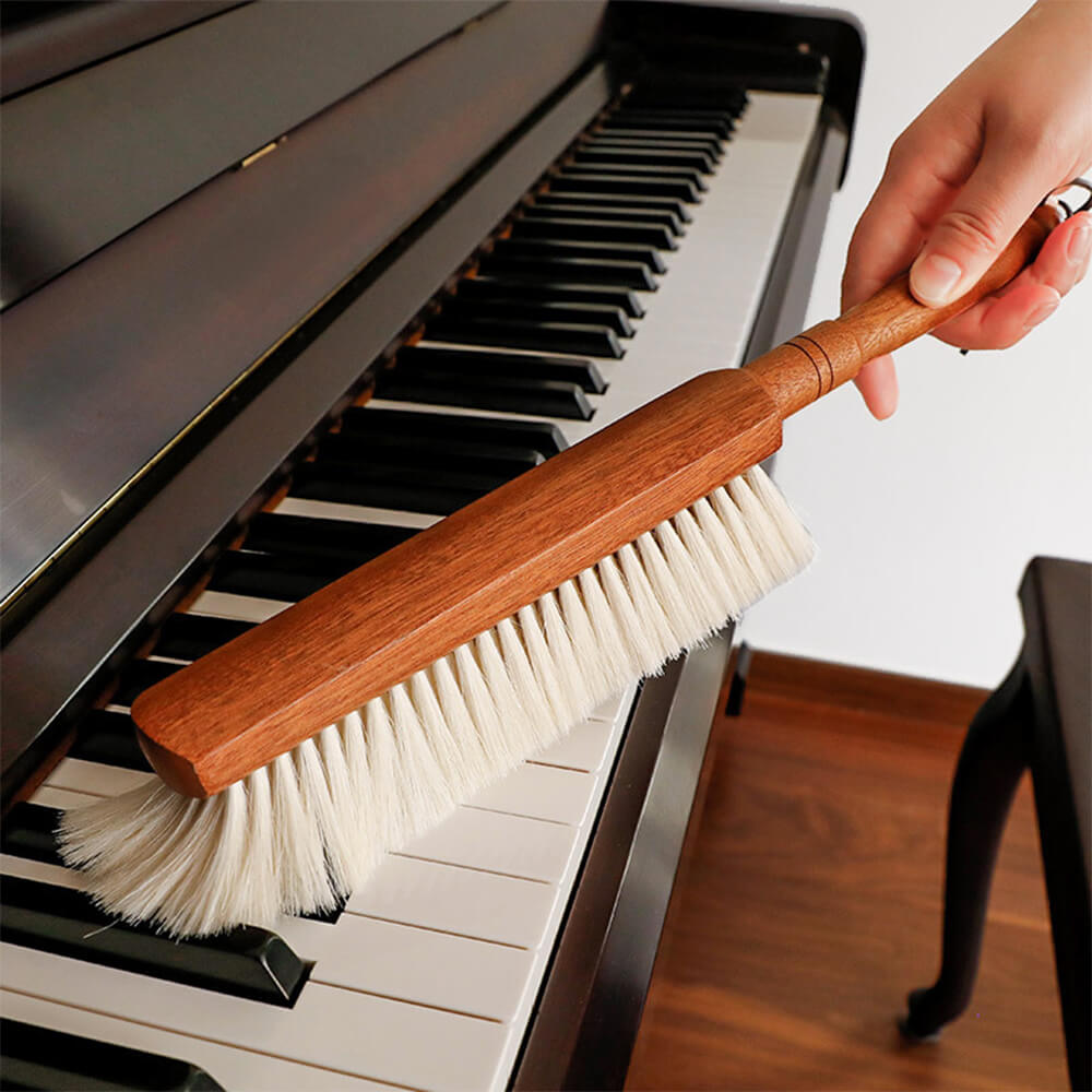 Sandalwood Handle Wool Bristle Multifunctional Dust Cleaning Brush