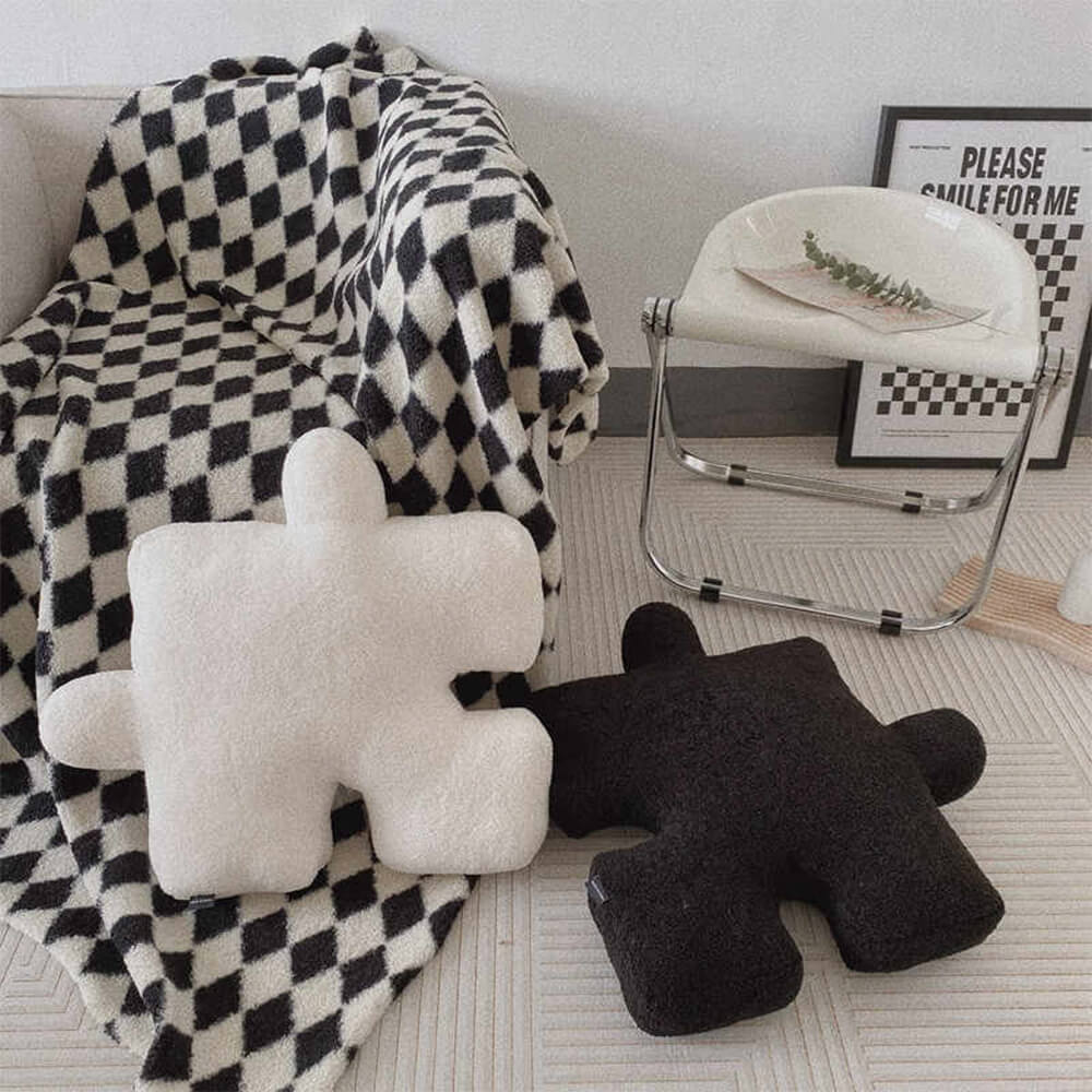 Creative Puzzle Plush Sofa Seat Cushion Pillow