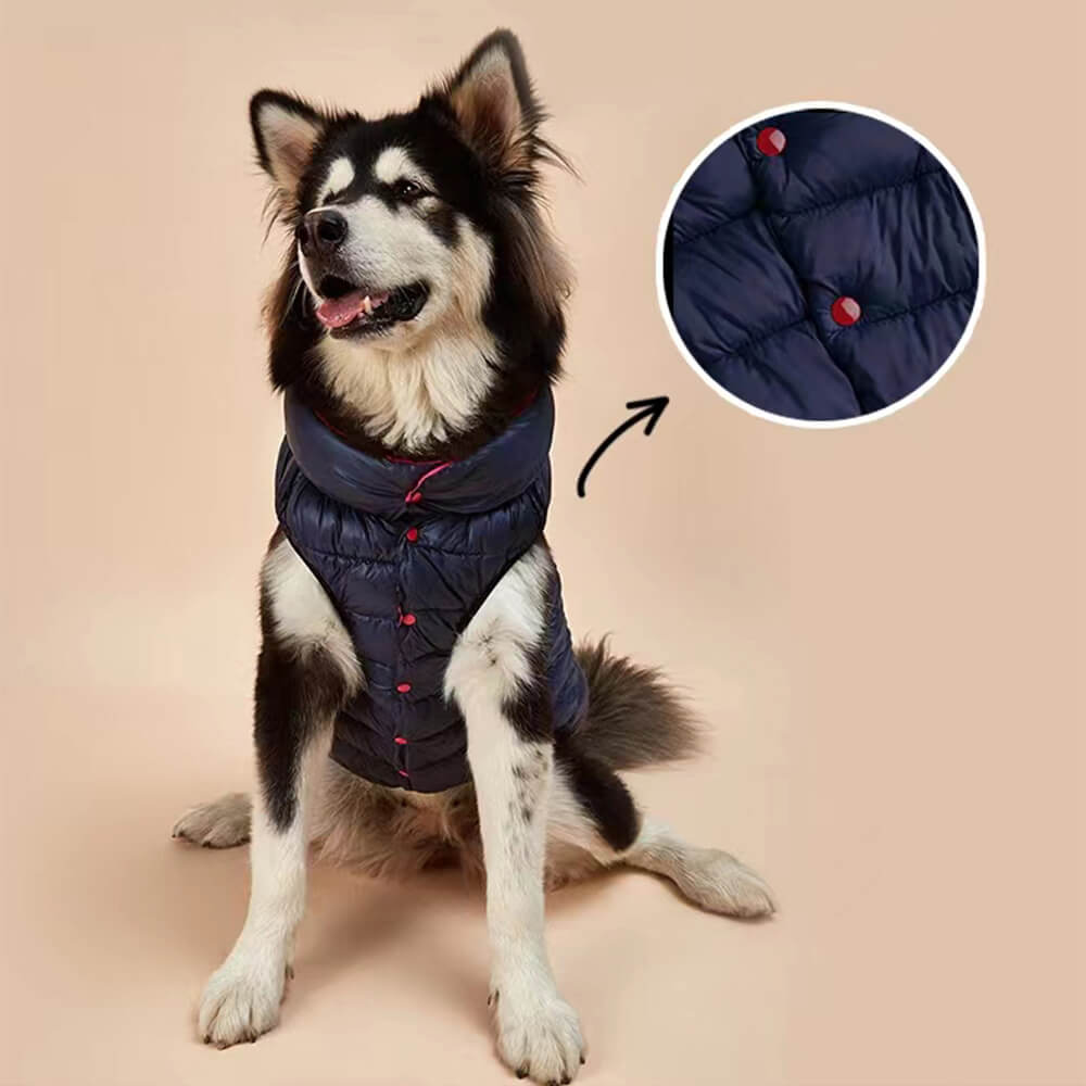 Lightweight Warm Down Reversible Dog Vest Clothes