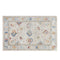 Alfombra vintage de área vintage de color azul y crema: elegancia atemporal para su hogar
