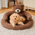 Linda cama de gato de oso de abrazo desmontable