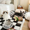 Cubierta del sofá de la cama de la alfombra de mascotas de color cuadrado de color cuadrado de color crema de color crema