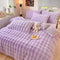 Confort hinchado Faux Faux Rabbit Fur Sedes de cama de piel