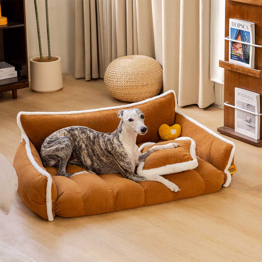 Fluffy Supportive Dog Sofa Bed - Cozy Space