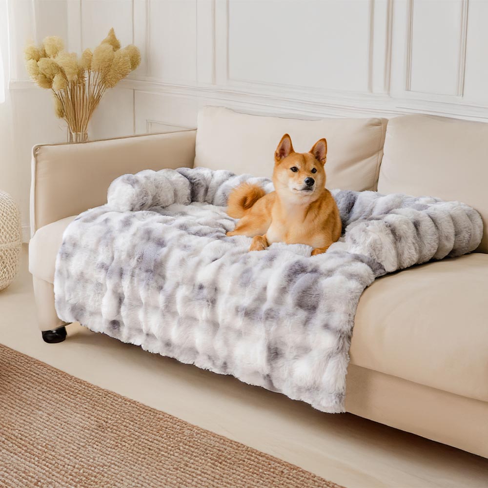 Fluffy Fuzzy Calming Dog Bed Sofa Protector Pet Mat