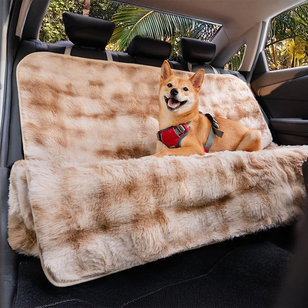 Fluffy acogedora manta calmante de mascota asiento para el asiento del asiento cubierta: surestep