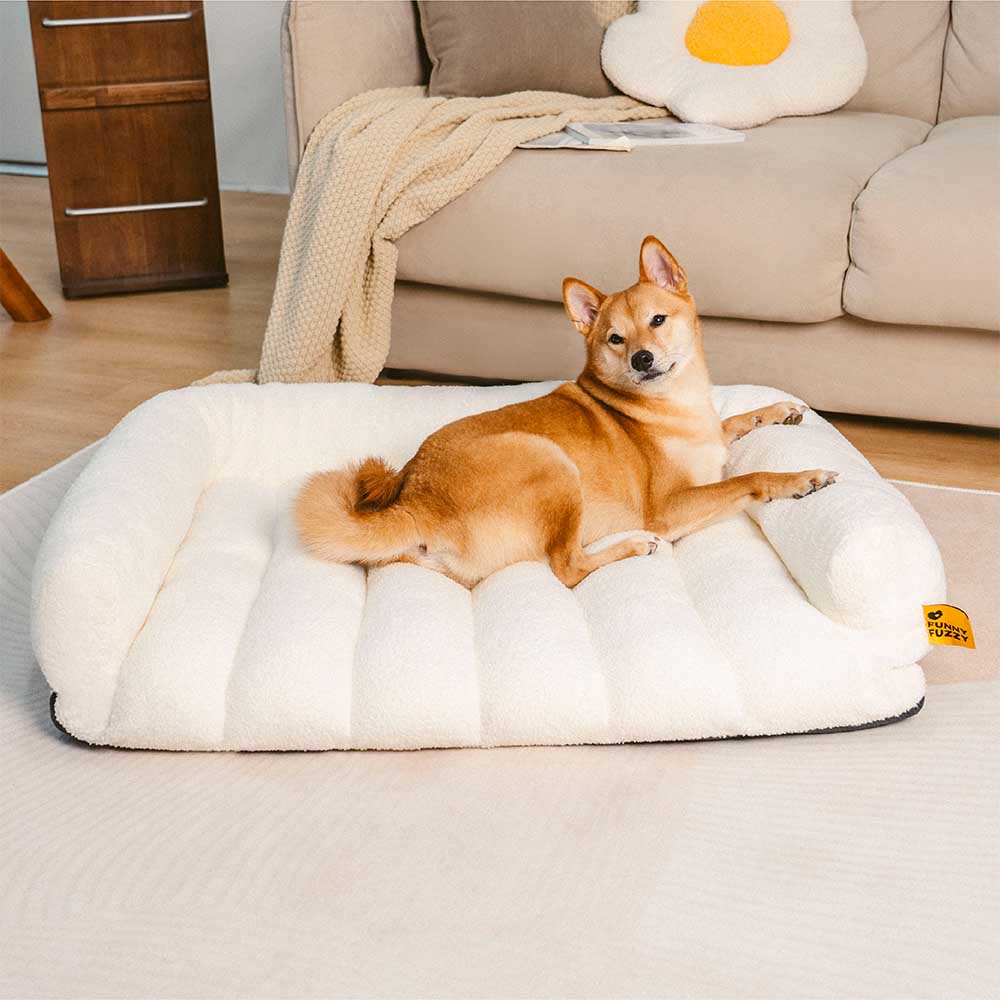 Large Soft Supportive Headrest Orthopedic Dog Sofa Bed - Cloudy Napper