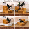 Chenille Durable Scratch-Resistant Foldable Blocks Multi-Level Dog Stairs