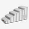 Escalera de mascotas antideslizante de esponja extraíble de rayas de moda - SafeStep