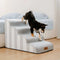 Escalera de mascotas antideslizante de esponja extraíble de rayas de moda - SafeStep