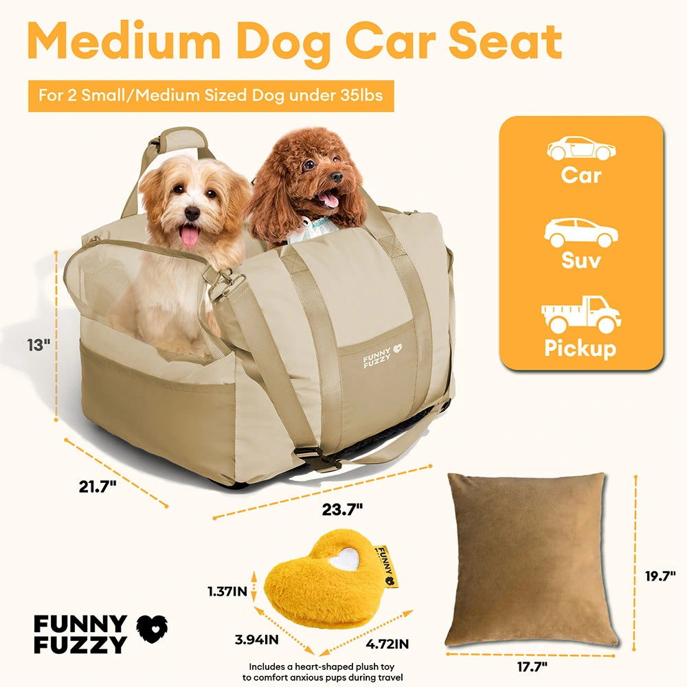 Asiento de asiento de autos de refuerzo para perros transpirable por el agua: Pup Rover