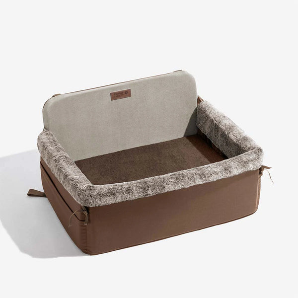 Travel Safety All-Season Bolster Dog Car Seat Bed - BaseCamp