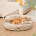 Luxe Diamond Velvet extraíble cama ortopédica para perros con almohada - Dreamnest