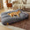 Cama de perros rectángulo de peluche de peluche extravagante extra grande - noche nocturna