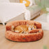 Luxe Diamond Velvet extraíble cama ortopédica para perros con almohada - Dreamnest