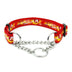 Collar de perro de la cadena deslizante de nylon multicolor
