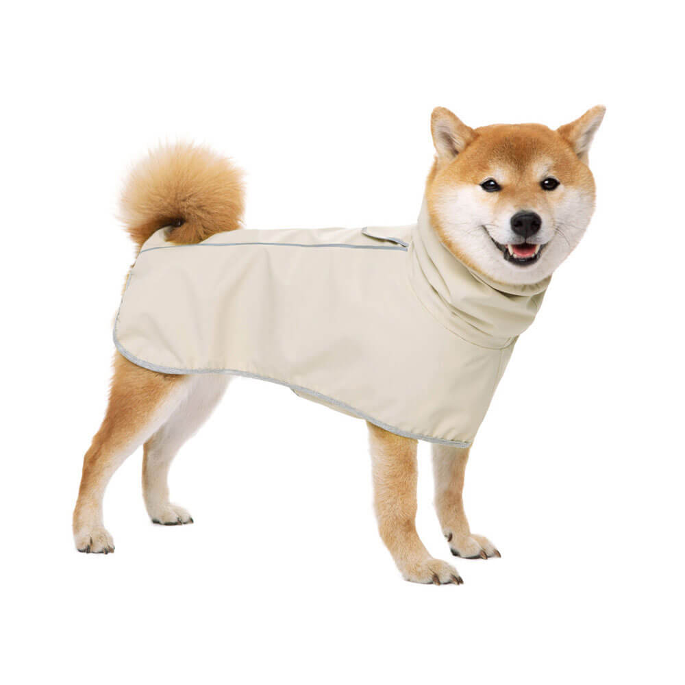 Yellow Waterproof Dog Raincoat with Hood - Keep Your Dog Dry and Comfortable