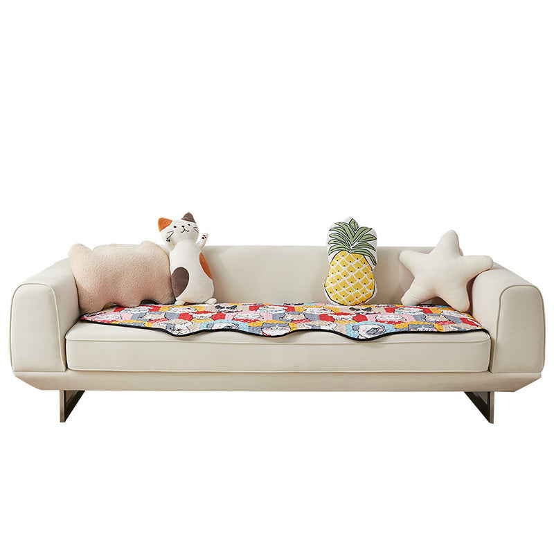 Divertida funda protectora para sofá de algodón - Puzzle para perros y gatos