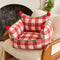 Amusement Park Fashion Plaid Thickened Plush Dog Sofa Bed
