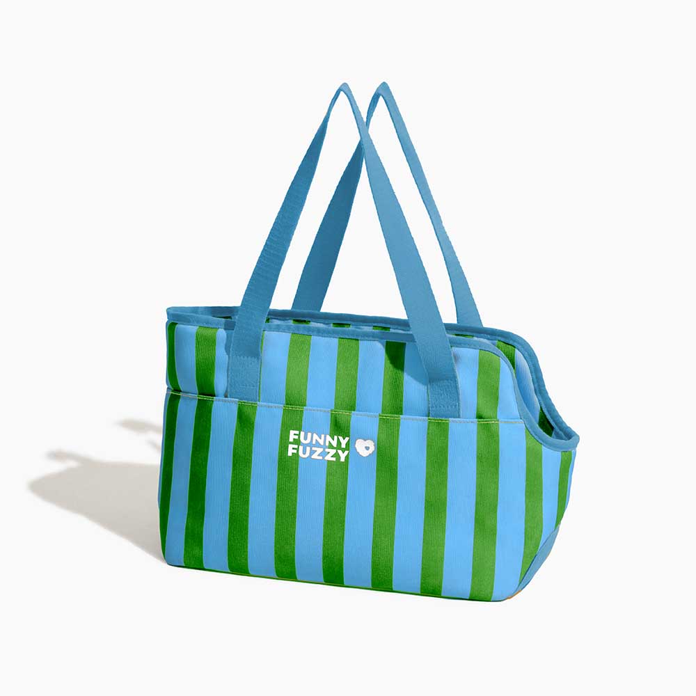 Stripe Eco-friendly Waterproof Breathable Mesh Safe Pet Carrier - CityBreeze