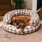 Cama clásica de Donut Dog Bolster Donut Bolster Argyle - Haven acogedor