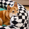 Cama clásica de Donut Dog Bolster Donut Bolster Argyle - Haven acogedor