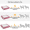Cama clásica de perros ergonómico a cuadros a cuadros - expandible lavable