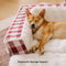 Cama clásica de perros ergonómico a cuadros a cuadros - expandible lavable