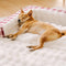 Cama clásica de perros ergonómico a cuadros a cuadros - expandible lavable