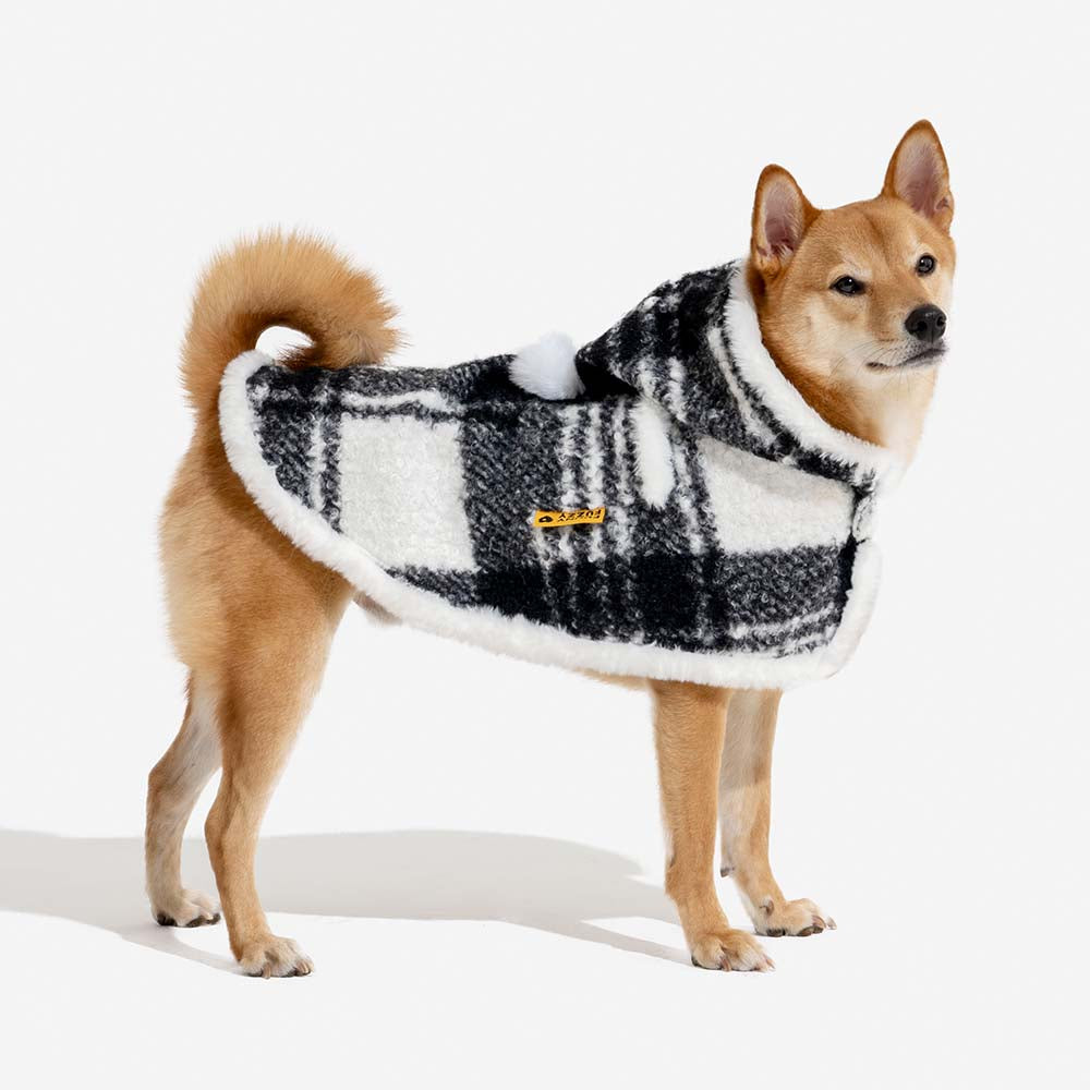 Classic Plaid Warmth Human & Dog Poncho - Festive Companions