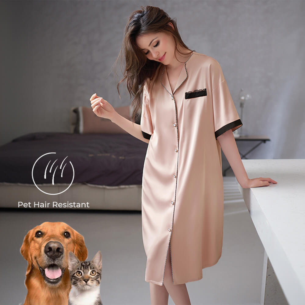 Cooling Ice Silk Ultra-Comfortable Women's Nightdress