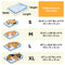 Cama de perros ortopédico de rectángulo lavable de enfriamiento extra grande - siesta de enfriamiento