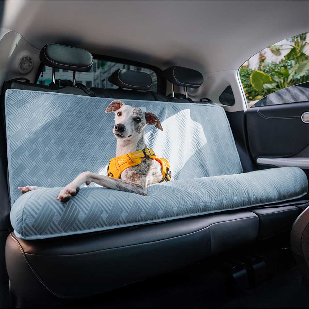 Cooling Travel Bolster Safety Back Seat Large Dog Car Seat Bed - Chill Rover