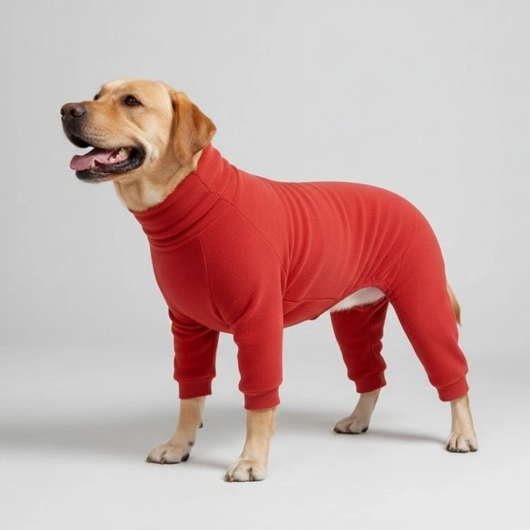 Cozy Fleece Dog Pajamas - Perfect Sleepwear for Large Dogs