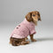 Cozy Sweater de perros de punto con cuello a cuadros: disponible en Pink & Blue