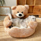 Linda cama de gato de oso de abrazo desmontable