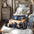 Cama de sofá de doble capa de estilo de mosaico de mezclilla