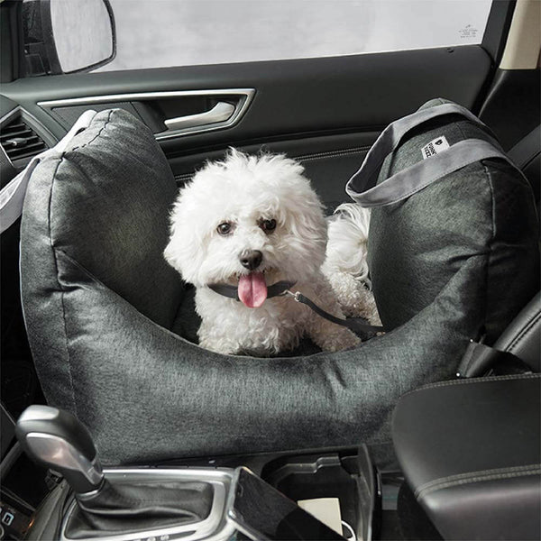 Camilla de asiento de automóvil para perros vintage corazón