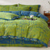 Juego de cama con estilo de algodón de algodón de doble capa