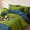 Juego de cama con estilo de algodón de algodón de doble capa