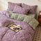 Juego de cama con estilo de algodón de algodón de doble capa