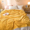Manta de cama con sofá de terciopelo de leche de doble cara