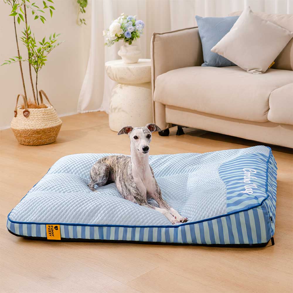 Extra Large Cooling Washable Rectangle Orthopedic Dog Bed - Cooling Nap