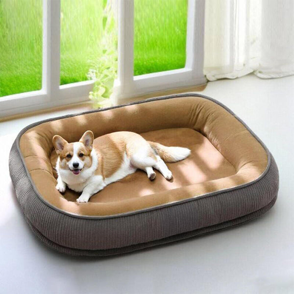 Cama de perros de gamuza duradera resistente a los arañazos