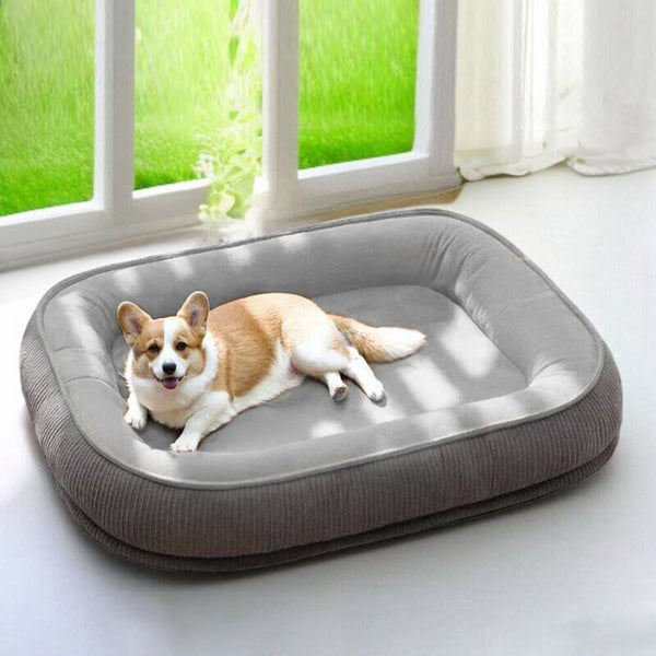 Cama de perros de gamuza duradera resistente a los arañazos