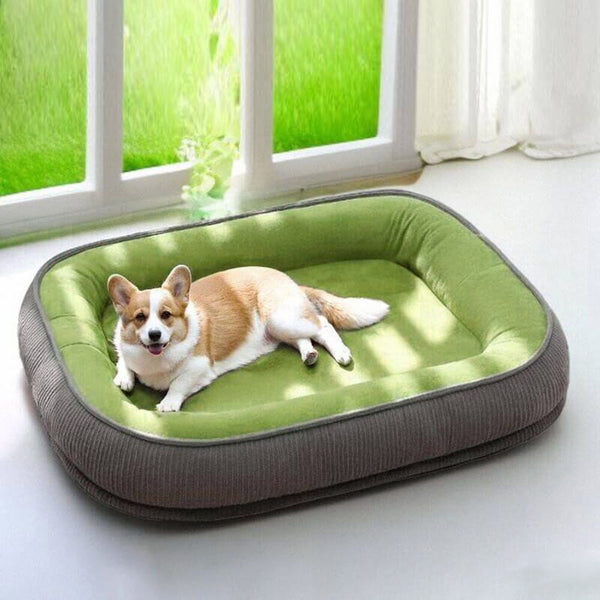 Cama de perros de gamuza duradera resistente a los arañazos